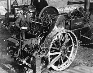 Vintage Traction Engines Drucke: Steam Roller, Work Break