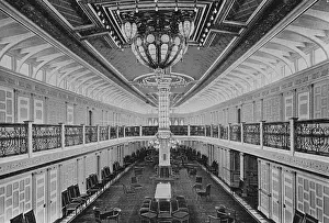 Vintage American Transportation Drucke: Steamer Priscilla of the Fall River Line, Massachusetts, USA