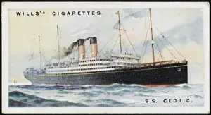 White Star Line Vessels Drucke: STEAMSHIP CEDRIC