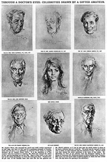 Verwandte Bilder Drucke: Stephens Ward's Zeichnungen von Prominenten, 1960