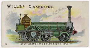 Vintage Steam Trains UK Drucke: Stephenson Long Boiler