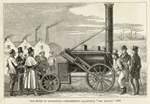 George Stephenson Locomotive Drucke: Stephensons Rocket