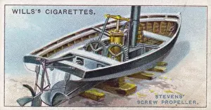 Drucke von Der amerikanische Ingenieur John Stevens ist der erste zu verwenden John Stevens Drucke: Steves Schraubenpropeller