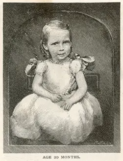 Vintage Child Photography UK Drucke: Stevenson Strand Child