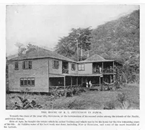 Samoa Drucke: Vailima, Stevenson/Vaea