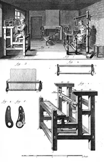 Stoffmacherinnen um 1760