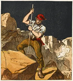 Industrial Heritage Images UK Drucke: Stoneworker, 1867