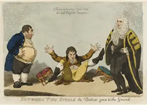 British Political History Drucke: Between two stools the Bottom goes to the Ground