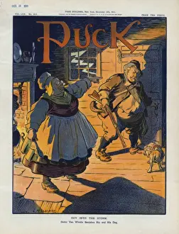 Stormy Weather Illustration Drucke: Out into the storm