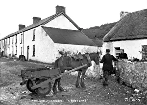 Northern Ireland Countryside Drucke: Straidkilly, Carnlough, A Quiet Chat
