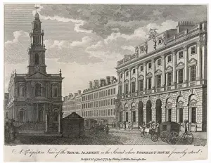 London Cityscape 18th Century Drucke: STRAND (1779)