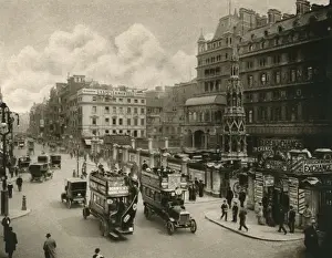 Charing Cross London Drucke: STRAND 1908