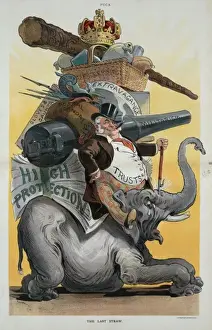 Republican Elephant Cartoon Drucke: The last straw