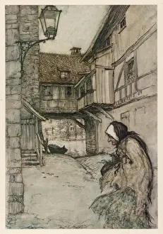 Historical Fairy Tales Drucke: Straw, Coal, Bean