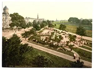 Nineteenth Century Historical Images UK Drucke: The Stray, Harrogate, England