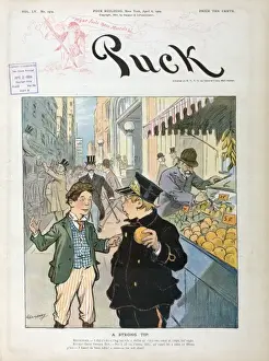 Vintage City Street Scene Drucke: A strong tip