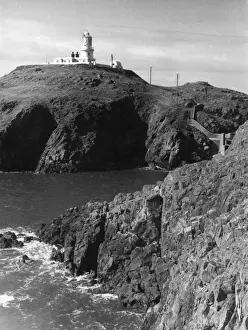 Pembrokeshire Landmarks Drucke: Strumble Head Lighthouse
