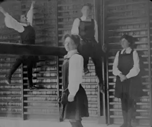 Physical Education History Drucke: Students in gym