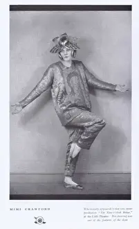 Vintage Dance Performances Drucke: A study of the dancer and actress Mimi Crawford