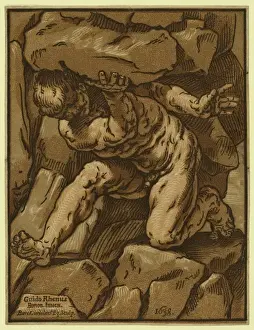 Chiaroscuro Art Drucke: Study of a giant