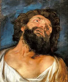 Sir Anthony Van Dyck Artist Drucke: Study of the Head of a Robber