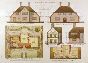 Modern Suburban Architecture Drucke: Suburban Home