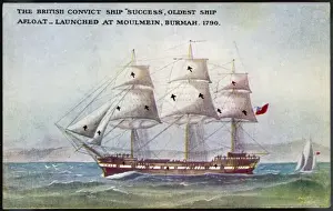 Vintage Sailing Ship Images Drucke: SUCCESS SAILING SHIP
