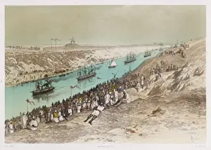 Suez Canal History Drucke: Suez Canal Opened 1869