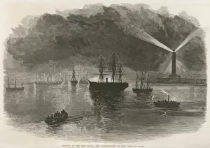 19th Century Maritime History Drucke: Suez Opening Lights