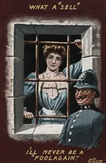 Historical Suffrage Images Drucke: Suffragette in Cell