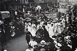 Suffragette Drucke: Demonstrations der Suffragetten in Hyde Park
