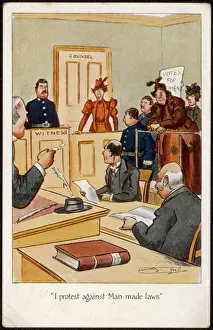 Suffragetten im Gerichtssaal