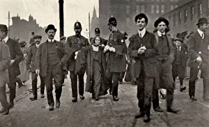 Suffragette Drucke: Die Suffragatte Dora Marsden verhaftet wurde