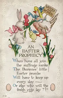 Suffrage Movement History Drucke: Suffragette, An Easter Prophecy