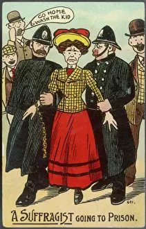 Die Suffragetten zur Gefängnisstrafe