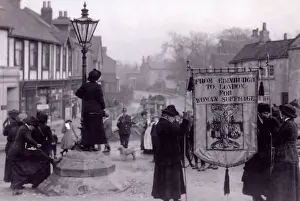 Suffragette Drucke: Frauenmarche der Suffragetten 1912