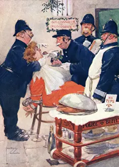 Suffragette Drucke: Die Suffragetten - Weihnachtsgedenkessen im Holloway von Lawson Wood