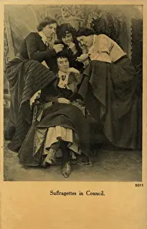 Historical Suffragette Images Drucke: Suffragettes in Council