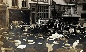 Suffragette Drucke: Die Suffragetten Pankhurst und Gawthorpe Rutland 1907