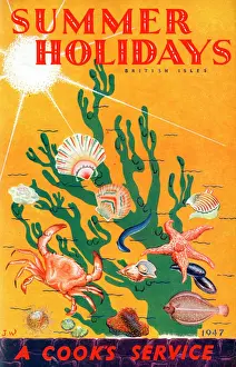 Vintage Summer Holidays UK Drucke: Summer Holidays