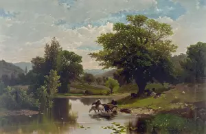 Summer Countryside Scene Drucke: Summer landscape