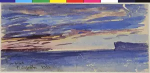 James Moore Artwork Drucke: Sunset Study, Fair Head, Ballycastle
