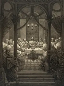 Biblical Artwork For Sale Drucke: Last supper of Christ