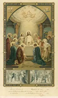 Religious Artwork For Sale Drucke: Supper / Jesus & Disciples