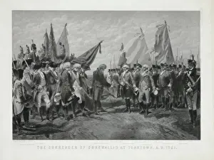 Die Kapitulation von Cornwallis in Yorktown im Jahr 1781