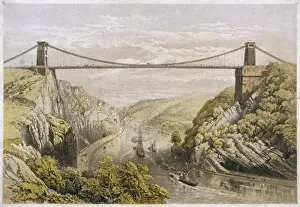 Bristol Cityscape Photography Drucke: Suspension Bridge
