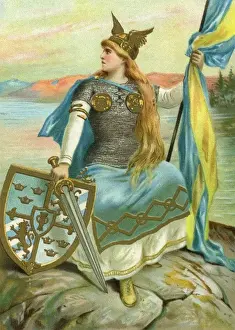 Norse Gods And Goddesses Drucke: Svea (Swede)