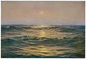 Sunset Coastal Scene Drucke: Swell at Sunset