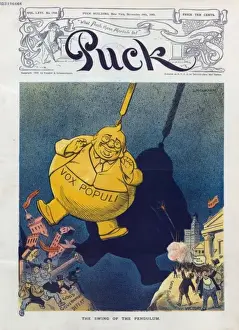 Political Satire Artwork Drucke: The swing of the pendulum