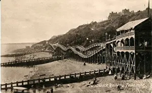 Early 20th Century Railways UK Drucke: The Switchback Railway, Folkestone, Kent